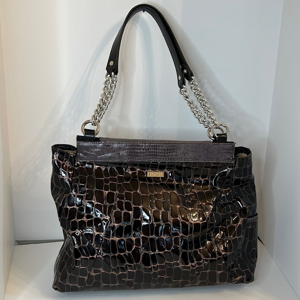 MICHE BROWN BIG HAND BAG